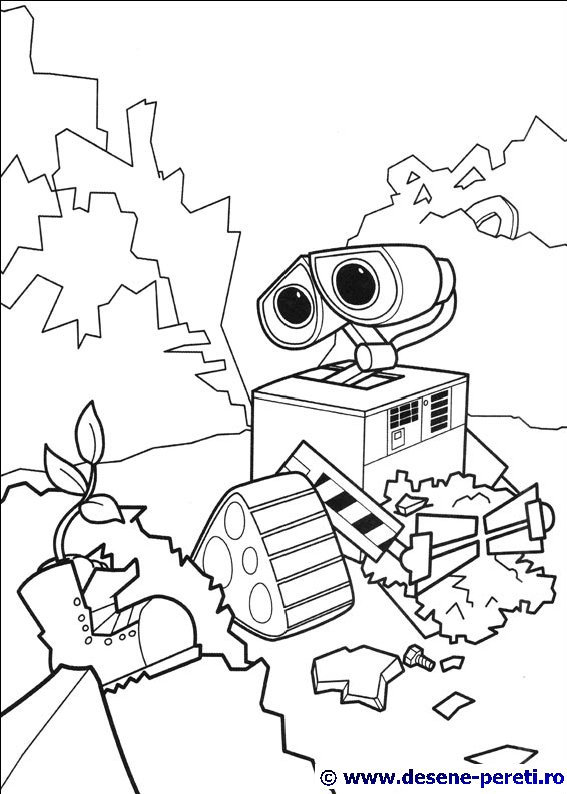 wall-e desene colorat